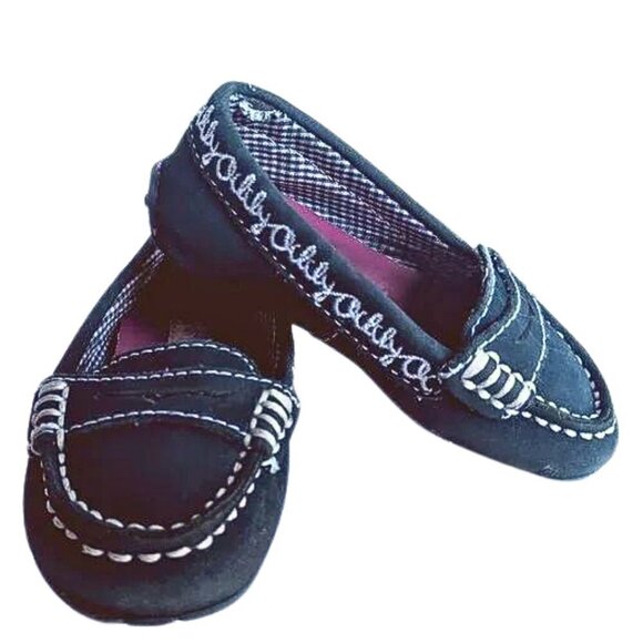 Oilily Other - *RARE* OILILY Chrissy Kids Driving Loafers Blue w/ Pink Lining Moccasins Size 5